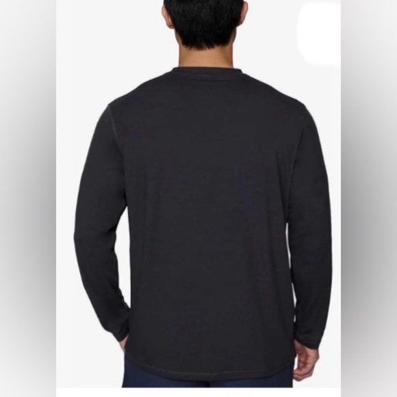 Hang Ten Men’s Rashguard Long Sleeve, dark grey L NWT - Picture 2 of 3